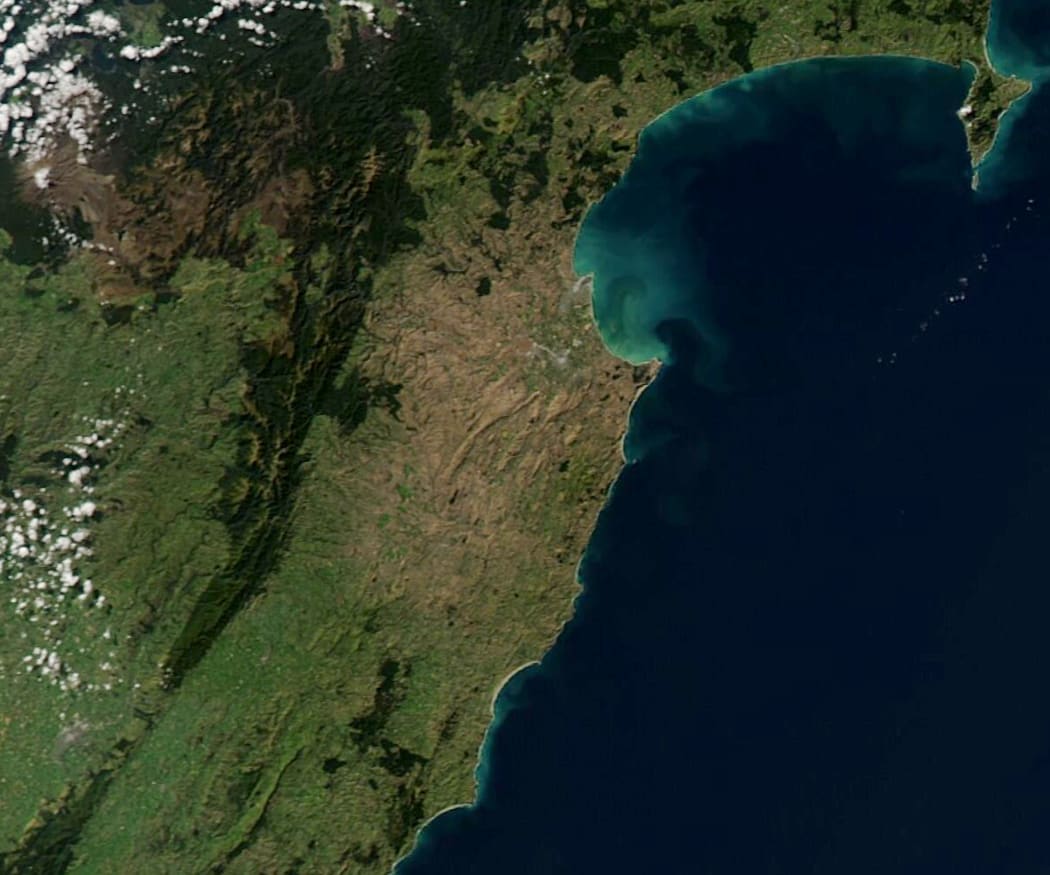A Nasa image of the wider Hawke's Bay region taken on 29 April, 2020.
