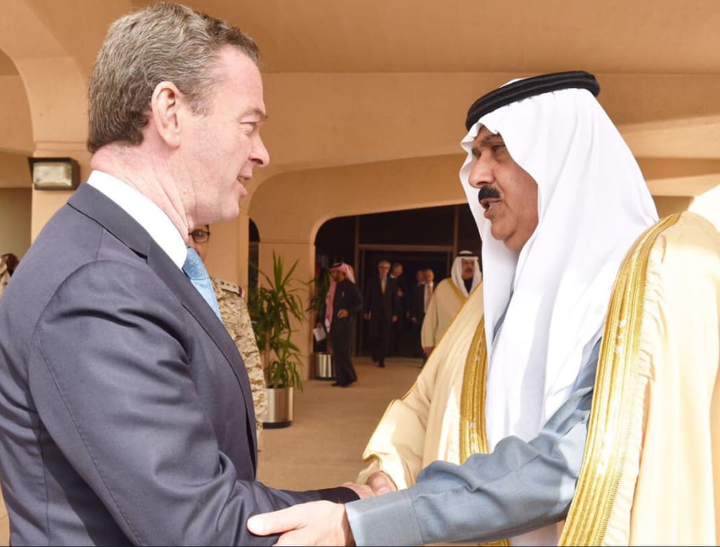 Christopher Pyne with Saudi's then-Minister of the National Guard in 2016.