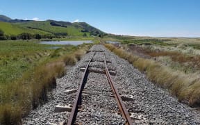 Damage to the railway line in the Kaikoura earthquake.