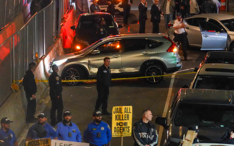 ICE agents shot man in car with child present, New York City mayor says ...