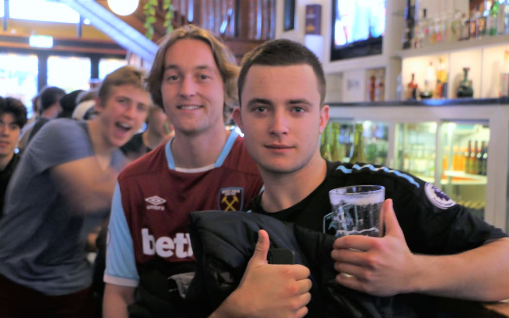 Fans packed out Hotel Bristol on Cuba Street on 8 July to watch the semifinal between England and Denmark.