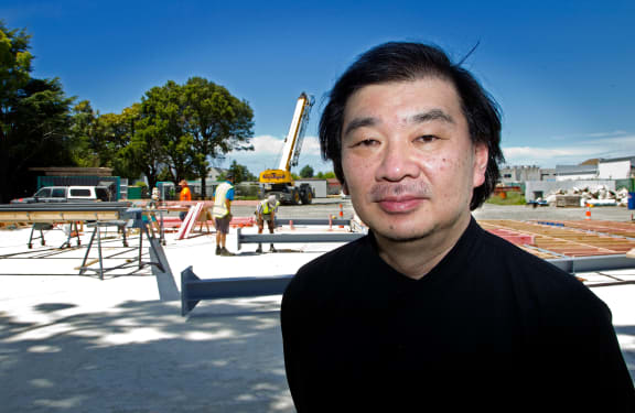 Architect Shigeru Ban in Christchurch in December 2012.