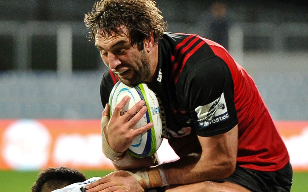 Crusaders and All Black lock Sam Whitelock.