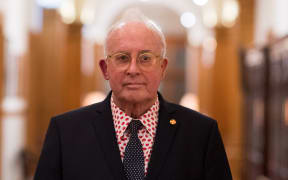 Billy Apple at the NZ Arts Foundation Awards 2018, where he was honoured an Icon Award.