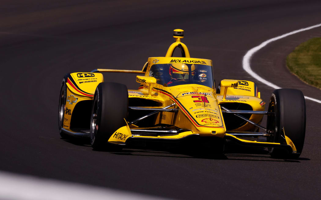 New Zealand driver Scott McLaughlin at the Indianapolis 500, 2024.