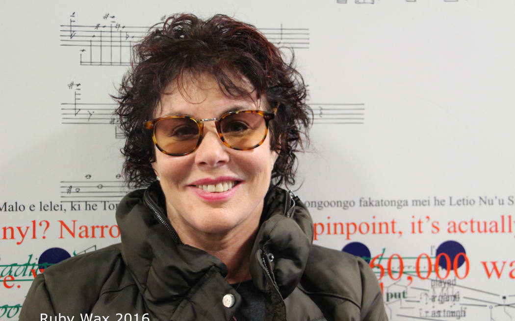 Ruby Wax on a 2017 visit to New Zealand.