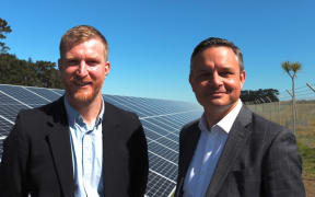 Thomas Nash, a councillor at the Greater Wellington Regional Council (left) and Green Party co-leader James Shaw.