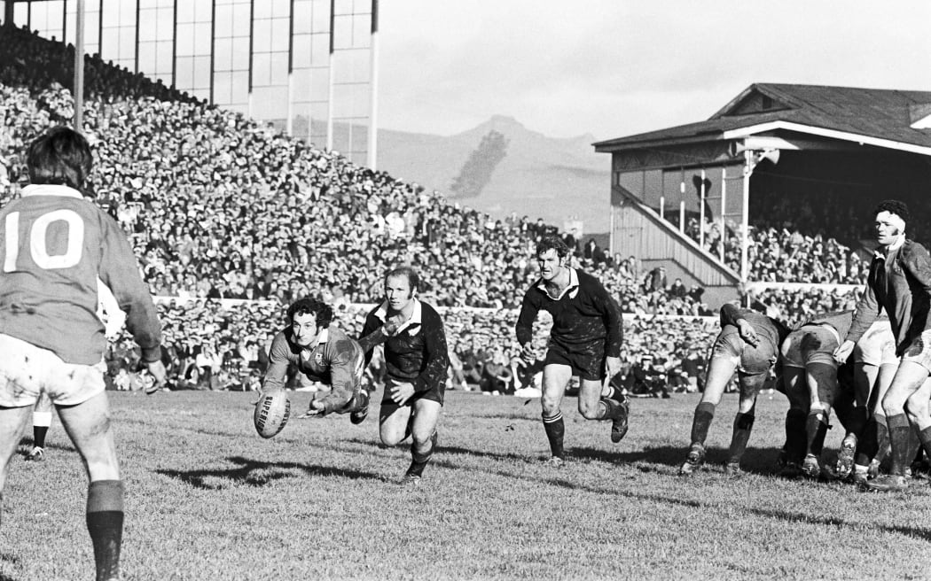 Action from the second Lions Test in 1971.