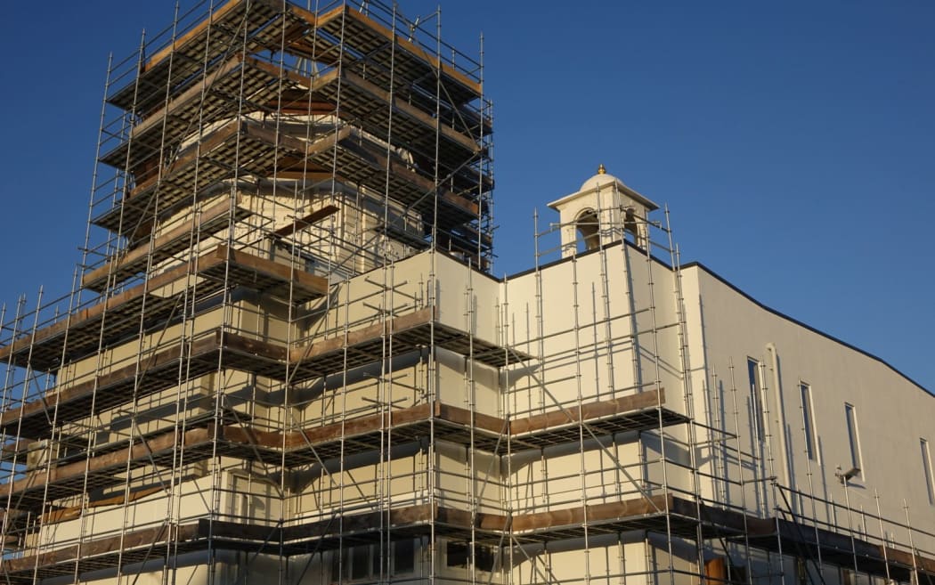 About 20 percent of the work on the temple still needs to be completed.
