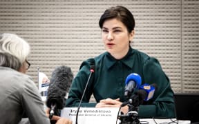 Ukraine's prosecutor general Iryna Venediktova during a press conference of Eurojust and the International Criminal Court (ICC) about the investigation of alleged serious international crimes committed in Ukraine.
