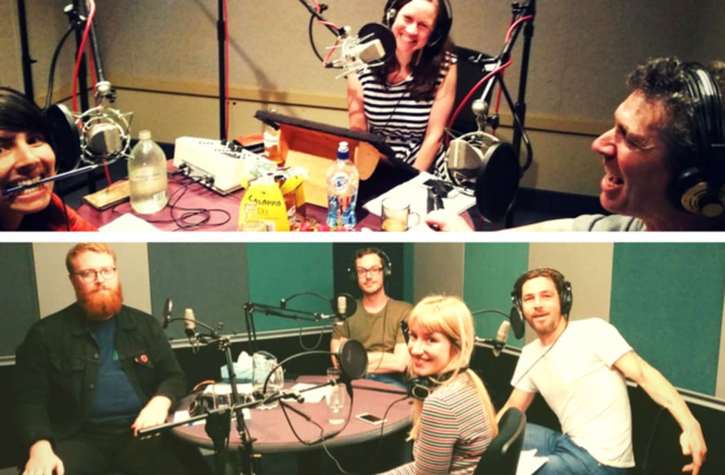 RNZ Music: Yadana Saw, Kirsten Johnstone, Nick Bollinger, Zac Arnold, Tony Stamp, Alex Behan and Katie Parker from The Wireless