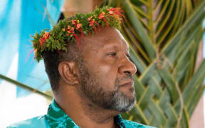 Vanuatu's Prime Minister Charlot Salwai listens to speeches at the 16-nation Pacific Islands Forum (PIF) opening in the Micronesian capital Palikir on September 8, 2016.