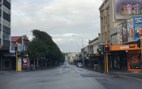 New Plymouth on the morning of 26 March, on the first day of the nationwide Covid-19 lockdown.