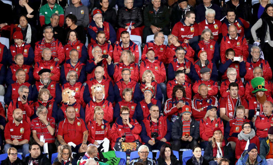 Lions supporters were out in force for the match.