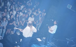 There's a Tuesday played to hundreds in Seoul during the last night of their trip