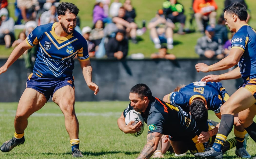 More than 2500 people were at Rotorua's Puketawhero Park on Saturday for the League Legends XIII match in support of men's mental health.