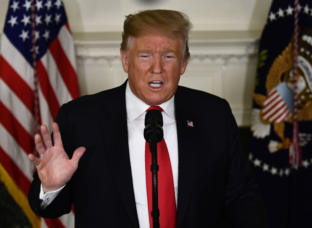 US President Donald Trump makes an announcement on the budget, the government shutdown, immigration and the border.