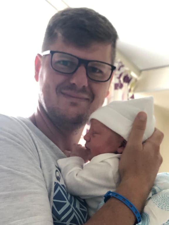 Henco de Beer and his son Sion.