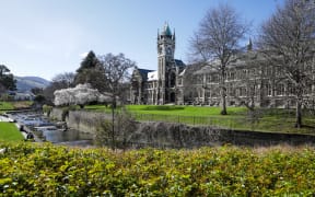 Clock tower building on campus