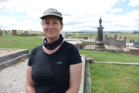 Professor Hallie Buckley is co-director of a project locating unmarked graves at Drybread Cemetery in Central Otago.