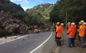 The Ngaio Gorge slip.