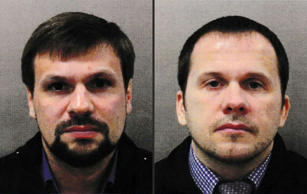 Ruslan Boshirov, left, and Alexander Petrov, have been named as suspects in the nerve agent attack on former Russian spy Sergei Skripal and his daughter Yulia.