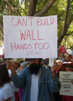 Anti-Trump protest in San Miguel de Allende, Mexico