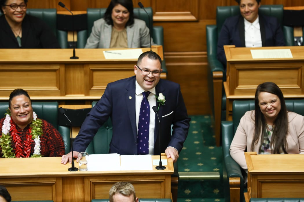 Tangi Utikere giving his Maiden Speech