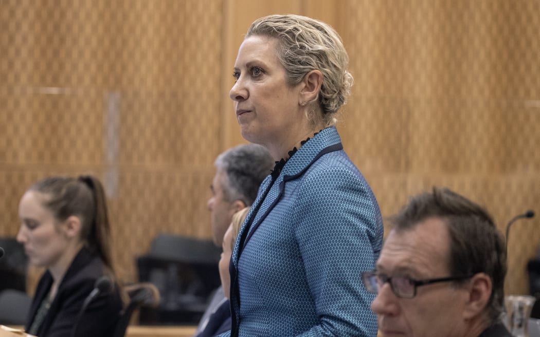 2nd November 2023 Iain McGregor/The Press/Pool
Christchurch Masjidain Attack Coronial hearing.
Anne Toohey Ð counsel for some families cross-examines witness Dean Brown - St John.