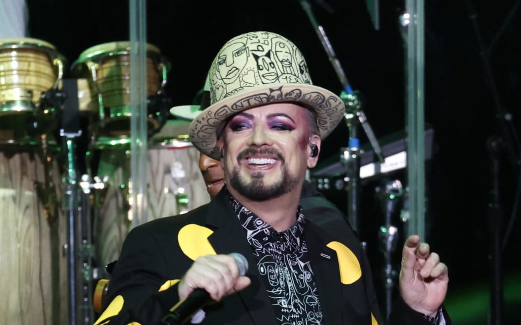 NASHVILLE, TENNESSEE - JULY 20: Boy George & Culture Club perform at Ascend Amphitheater on July 20, 2023 in Nashville, Tennessee.   Jason Kempin/Getty Images/AFP (Photo by Jason Kempin / GETTY IMAGES NORTH AMERICA / Getty Images via AFP)