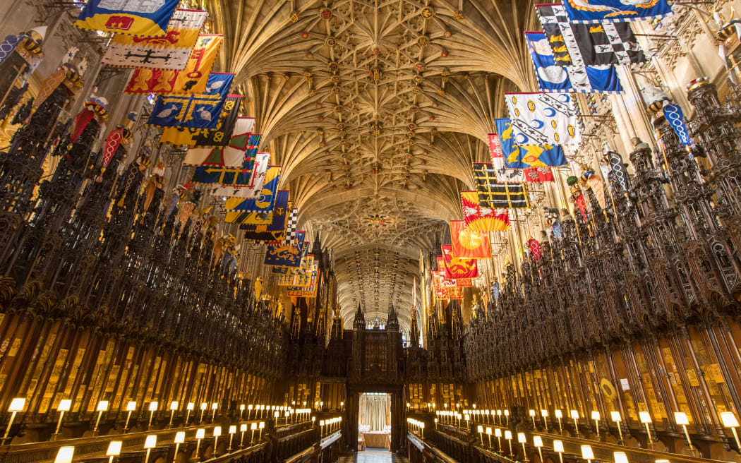 A general view of St George's Chapel at Windsor Castle, west of London, on 11 February, 2018.