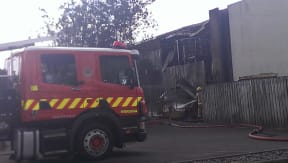 The Te Atatu Peninsula factory was gutted by fire.