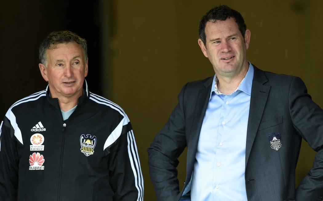 Phoenix coach Ernie Merrick and general manager David Dome.