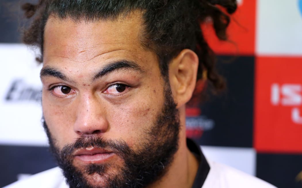 A dejected Adam Blair after the Kiwis world cup loss to Fiji.