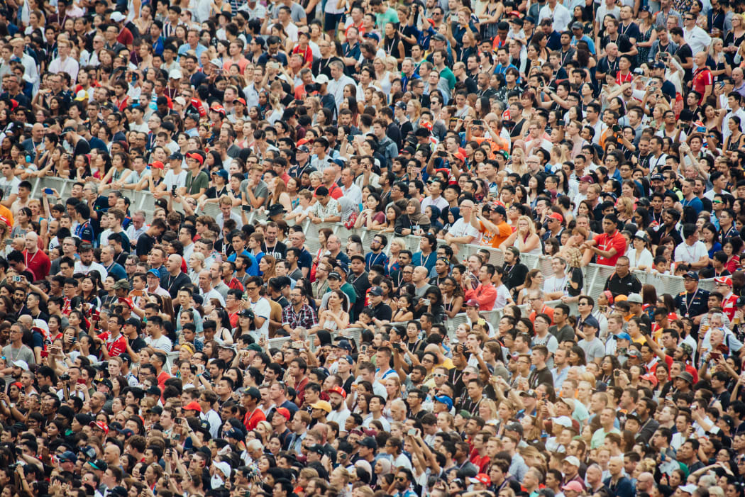 colourful crowd