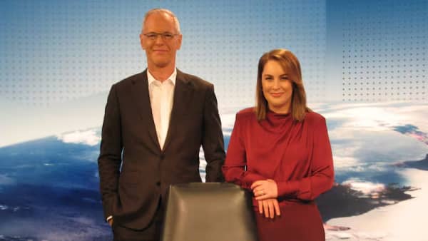 Simon Dallow and Melissa Stokes.