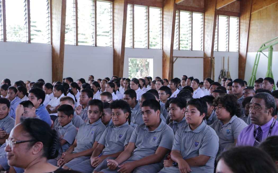 Niue High School students.
