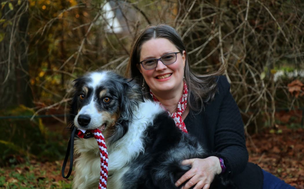 Zazie Todd with her late dog Bodger