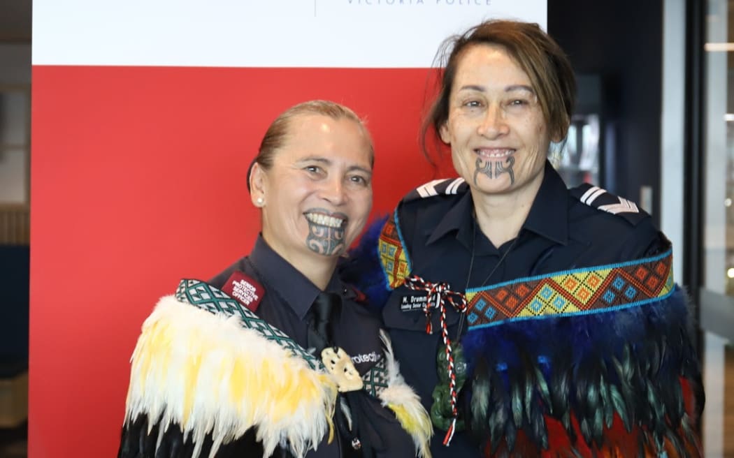 Queensland Police member Brenda Lee and Victoria Police officer Leading Senior Constable Marlene Drummond.