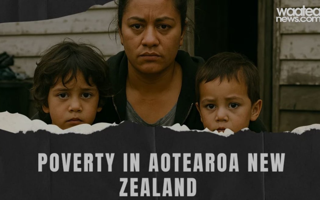 Waatea News created this AI image for a series on poverty to protect the mana of real-life whanau.