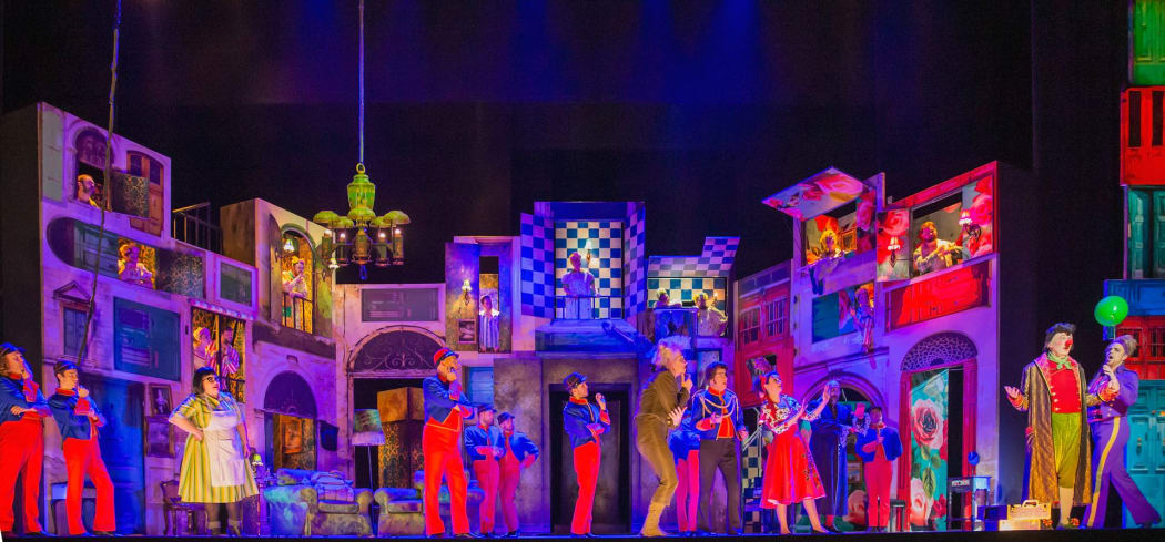 New Zealand Opera's The Barber of Serville set
