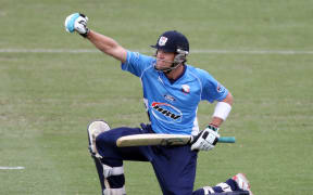 Ace's batsman Lou Vincent batting during his record breaking Twenty20 century in 2010.