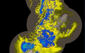 MetService rain radar on Tuesday 12 July 2022.