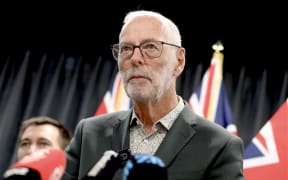 Auckland mayor Wayne Brown at a transport announcement on 3 December 2024.