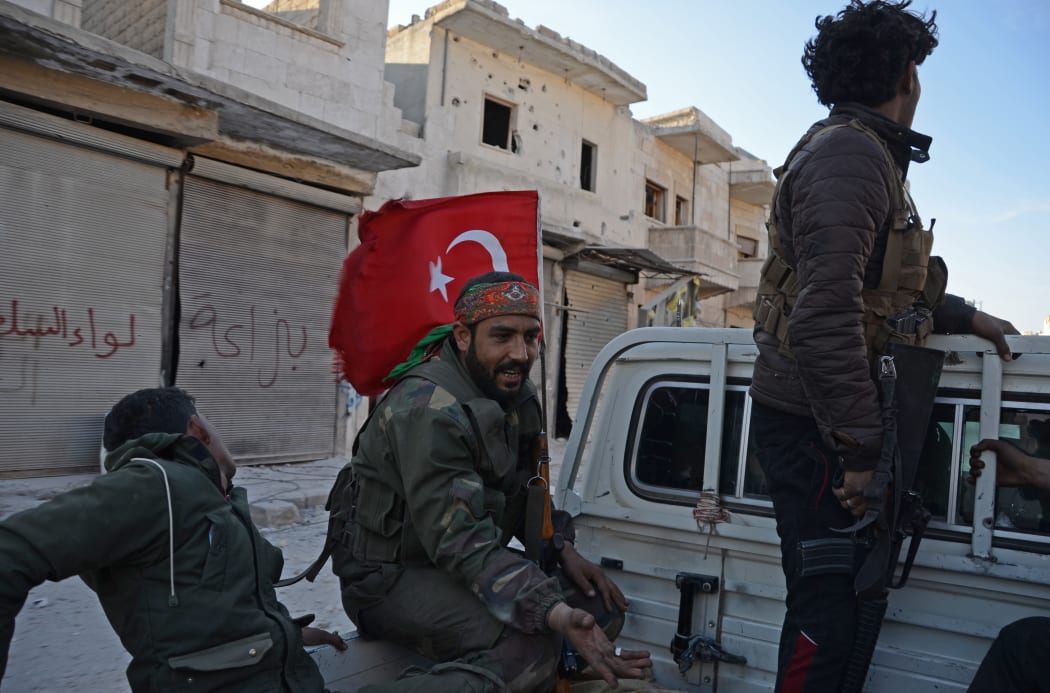 Turkish backed rebels now have control of al-Bab, the country's military says.