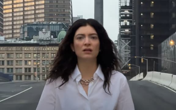 Lorde in the music video for 'What Was That'