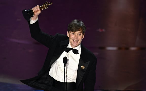 Irish actor Cillian Murphy accepts the award for Best Actor in a Leading Role for "Oppenheimer" onstage during the 96th Annual Academy Awards at the Dolby Theatre in Hollywood, California on March 10, 2024. (Photo by Patrick T. Fallon / AFP)