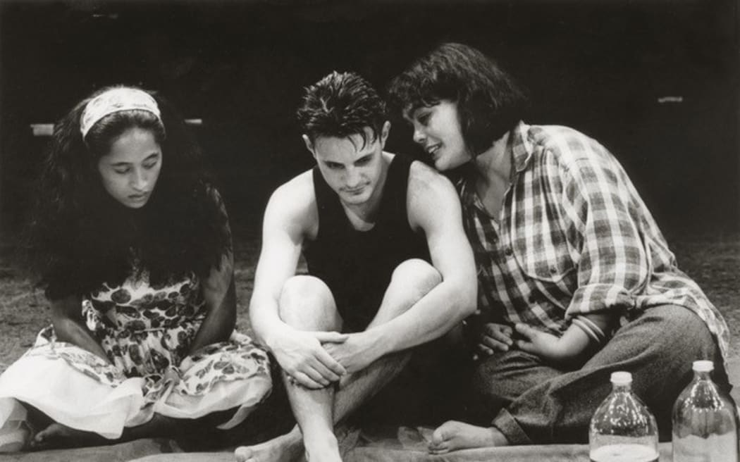 Hone Kouka's Waiora premiering under Murray Lynch's direction at Downstage in 1996.