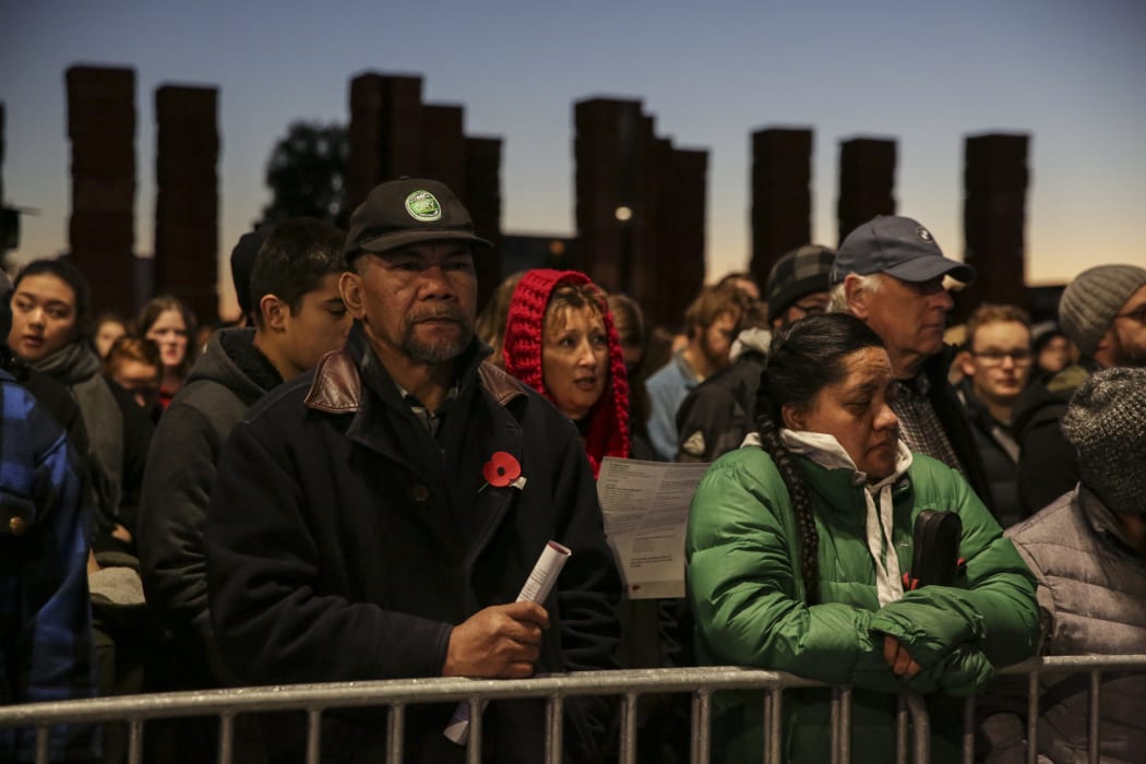 The dawn service in Wellington.