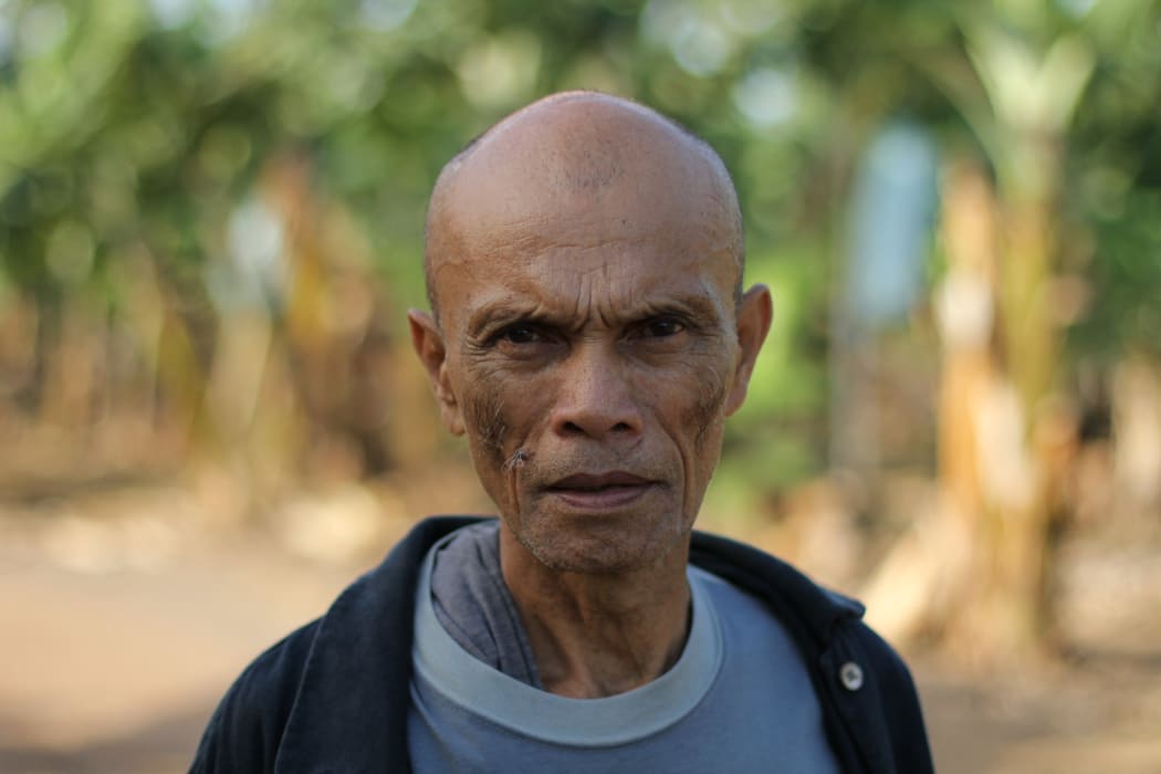 Francisco B. Milallos, 65, has spent much of his life working on the banana plantations of Mindanao